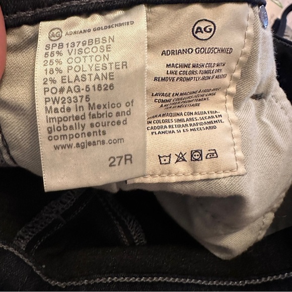 AG Adriano Goldschmied Farrah Indigo High-Rise Ankle Skinny Jeans Womens Size 27 - Picture 9 of 10